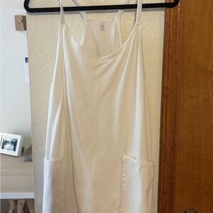 FP Movement by Free People Cream Hot Shot Mini Dress